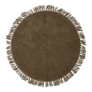 Hnedý vlnený okrúhly koberec ø 110 cm Lenea - Bloomingville vyobraziť