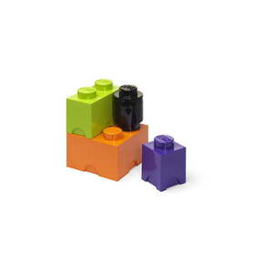 Plastové detské úložné boxy v súprave 4 ks Box - LEGO® vyobraziť