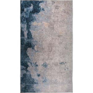 Modro-krémový prateľný koberec 80x50 cm - Vitaus vyobraziť