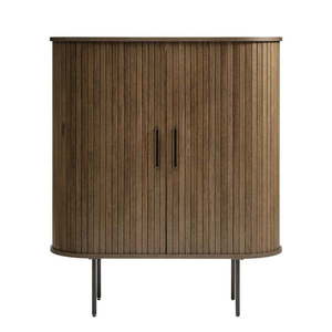 Hnedá skrinka v dekore duba 100x118 cm Nola – Unique Furniture vyobraziť
