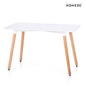 Jedálenský stôl s bielou doskou 80x120 cm Elle – Homede vyobraziť
