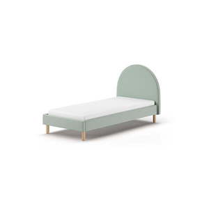 Zelená čalúnená jednolôžková posteľ s roštom 90x200 cm MOON – Vipack vyobraziť