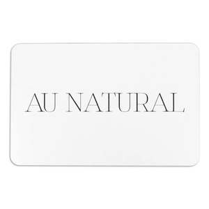 Biela kúpeľňová predložka 39x60 cm Au Natural – Artsy Doormats vyobraziť