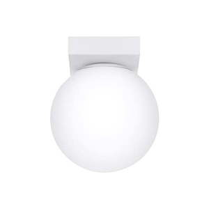 Biele stropné svietidlo so skleneným tienidlom ø 12 cm Umerta – Nice Lamps vyobraziť