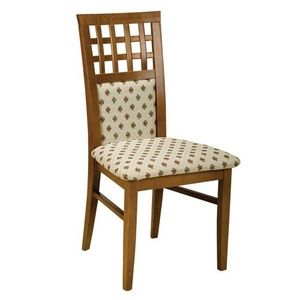 PYKA Kratka jedálenská stolička drevo D3 / krémový vzor vyobraziť