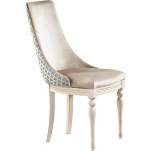 TARANKO Krzeslo U1 jedálenská stolička svetlohnedá / mentolový vzor / vanilka vyobraziť