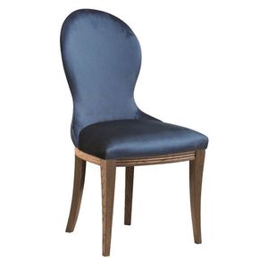 TARANKO Krzeslo U3 jedálenská stolička tmavomodrá (Velvet-B1 261) / dub Como vyobraziť
