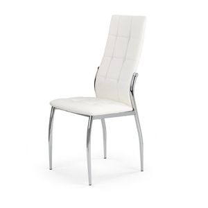 HALMAR K209 jedálenská stolička biela / chróm vyobraziť