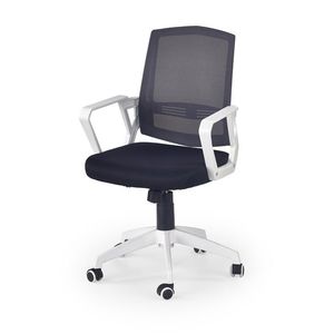 HALMAR Ascot kancelárska stolička s podrúčkami čierna / biela vyobraziť