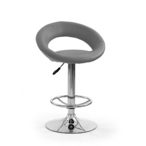 HALMAR H-15 barová stolička sivá / chróm vyobraziť