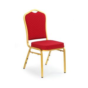 HALMAR K66 jedálenská stolička bordová / zlatá vyobraziť