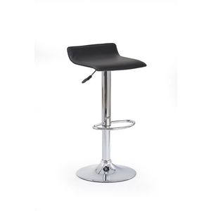 HALMAR H-1 barová stolička čierna / chróm vyobraziť