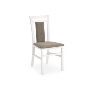 HALMAR Hubert 8 jedálenská stolička biela / hnedá vyobraziť