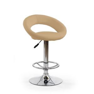 HALMAR H-15 barová stolička krémová / chróm vyobraziť