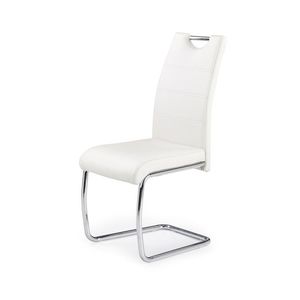 HALMAR K211 jedálenská stolička biela / chróm vyobraziť