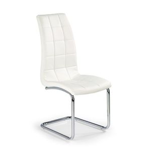HALMAR K147 jedálenská stolička biela / chróm vyobraziť