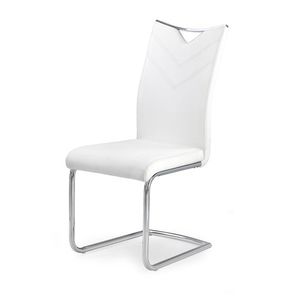 HALMAR K224 jedálenská stolička biela / chróm vyobraziť