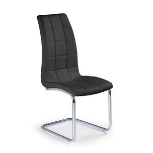HALMAR K147 jedálenská stolička čierna / chróm vyobraziť