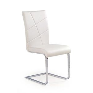 HALMAR K108 jedálenská stolička biela / chróm vyobraziť
