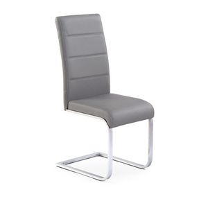 HALMAR K85 jedálenská stolička sivá / chróm vyobraziť