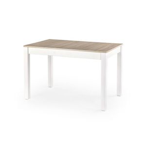 HALMAR Maurycy rozkladací jedálenský stôl dub sonoma / biela vyobraziť