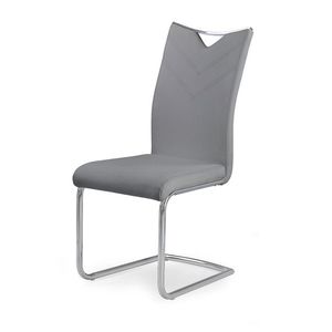 HALMAR K224 jedálenská stolička sivá / chróm vyobraziť