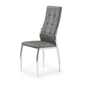 HALMAR K209 jedálenská stolička sivá / chróm vyobraziť