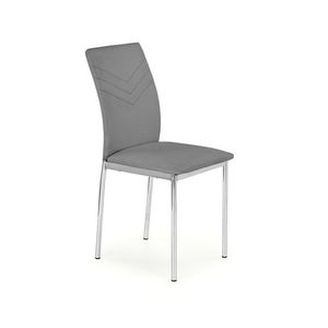 HALMAR K137 jedálenská stolička sivá / chróm vyobraziť