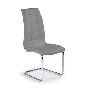 HALMAR K147 jedálenská stolička sivá / chróm vyobraziť
