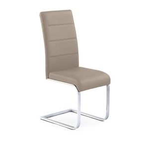HALMAR K85 jedálenská stolička cappuccino / chróm vyobraziť