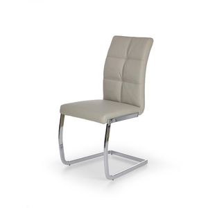 HALMAR K228 jedálenská stolička svetlosivá / chróm vyobraziť