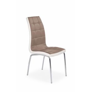 HALMAR K186 jedálenská stolička cappuccino / biela vyobraziť