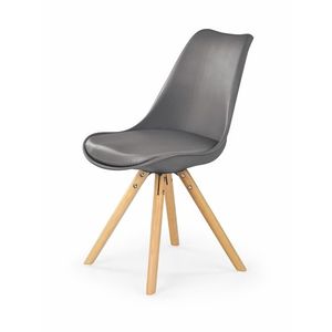 HALMAR K201 jedálenská stolička sivá / buk vyobraziť