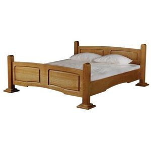 PYKA Kinga 180 rustikálna manželská posteľ drevo D3 vyobraziť