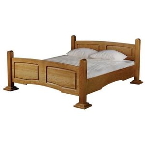 PYKA Kinga 160 rustikálna manželská posteľ drevo D3 vyobraziť