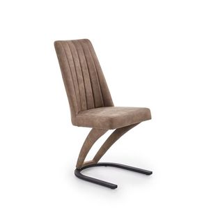 HALMAR K338 jedálenská stolička hnedá / čierna vyobraziť