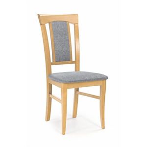 HALMAR Konrad jedálenská stolička dub medový / sivá vyobraziť