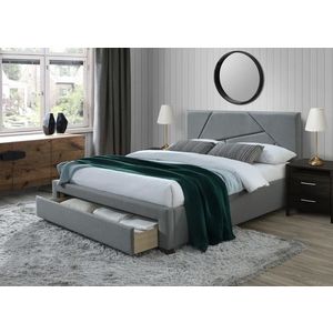 HALMAR Valery 160 čalúnená manželská posteľ s úložným priestorom sivá vyobraziť