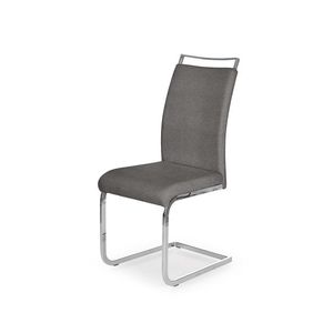 HALMAR K348 jedálenská stolička sivá / chróm vyobraziť