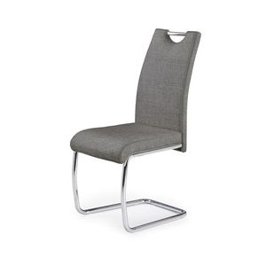 HALMAR K349 jedálenská stolička sivá / chróm vyobraziť
