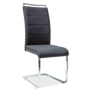 SIGNAL H-441 jedálenská stolička čierna / chróm vyobraziť