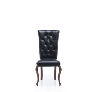 TARANKO Krzeslo V rustikálna jedálenská stolička čierna / hnedá (Cognac 18) vyobraziť