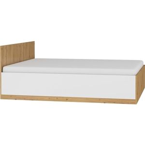 MEBLOCROSS Maximus MXS-18 160 manželská posteľ s roštom dub artisan / biely lesk vyobraziť