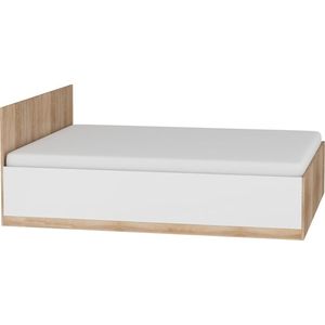 MEBLOCROSS Maximus MXS-18 160 manželská posteľ s roštom sonoma svetlá / biely lesk vyobraziť
