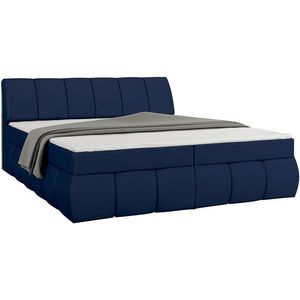 NABBI Vareso 160 čalúnená manželská posteľ s úložným priestorom modrá (Soft 09) vyobraziť