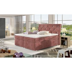 NABBI Beneto 180 čalúnená manželská posteľ s úložným priestorom ružová (Kronos 29) vyobraziť