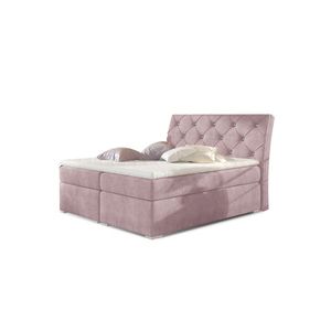NABBI Beneto 140 čalúnená manželská posteľ s úložným priestorom ružová (Omega 91) vyobraziť