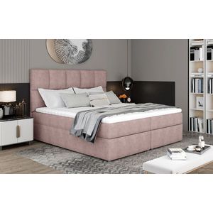 NABBI Grosio 185 čalúnená manželská posteľ s úložným priestorom ružová vyobraziť