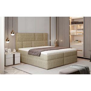 NABBI Ferine 145 čalúnená manželská posteľ s úložným priestorom cappuccino vyobraziť