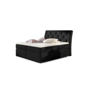 NABBI Beneto 160 čalúnená manželská posteľ s úložným priestorom čierna (Soft 11) vyobraziť